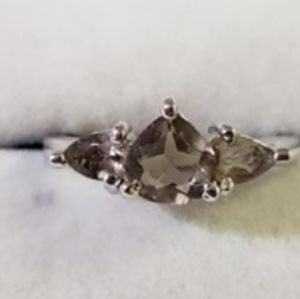 Silver Smokey Quartz Ring NEW- FINAL PRICE